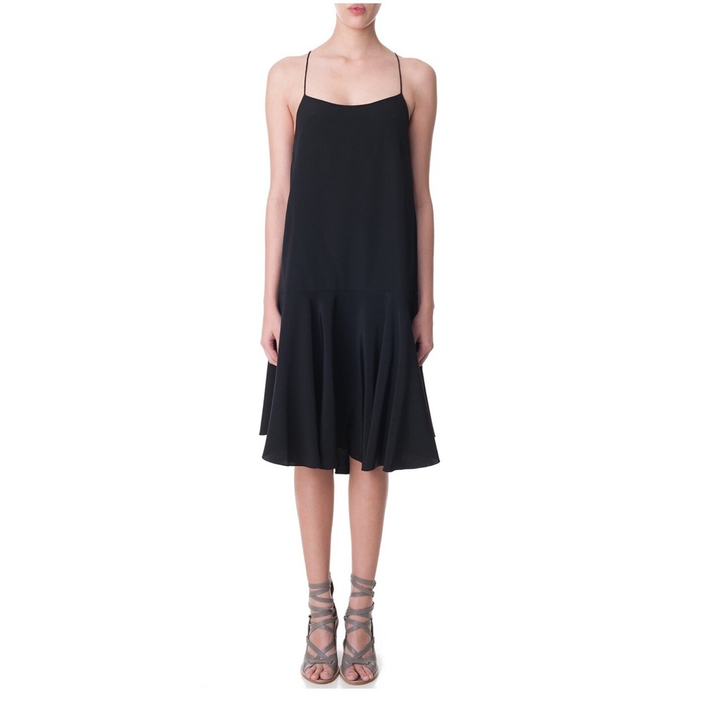 Tibi 100% Silk Tie-Back Cami Dress in Black. NWOT - Picture 5 of 6